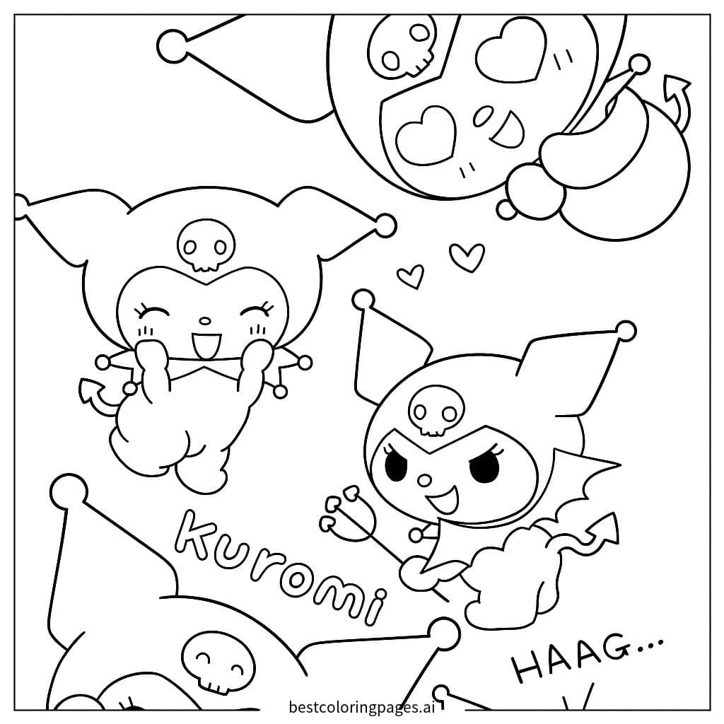 Kuromi với Những Tâm Trạng Khác Nhau