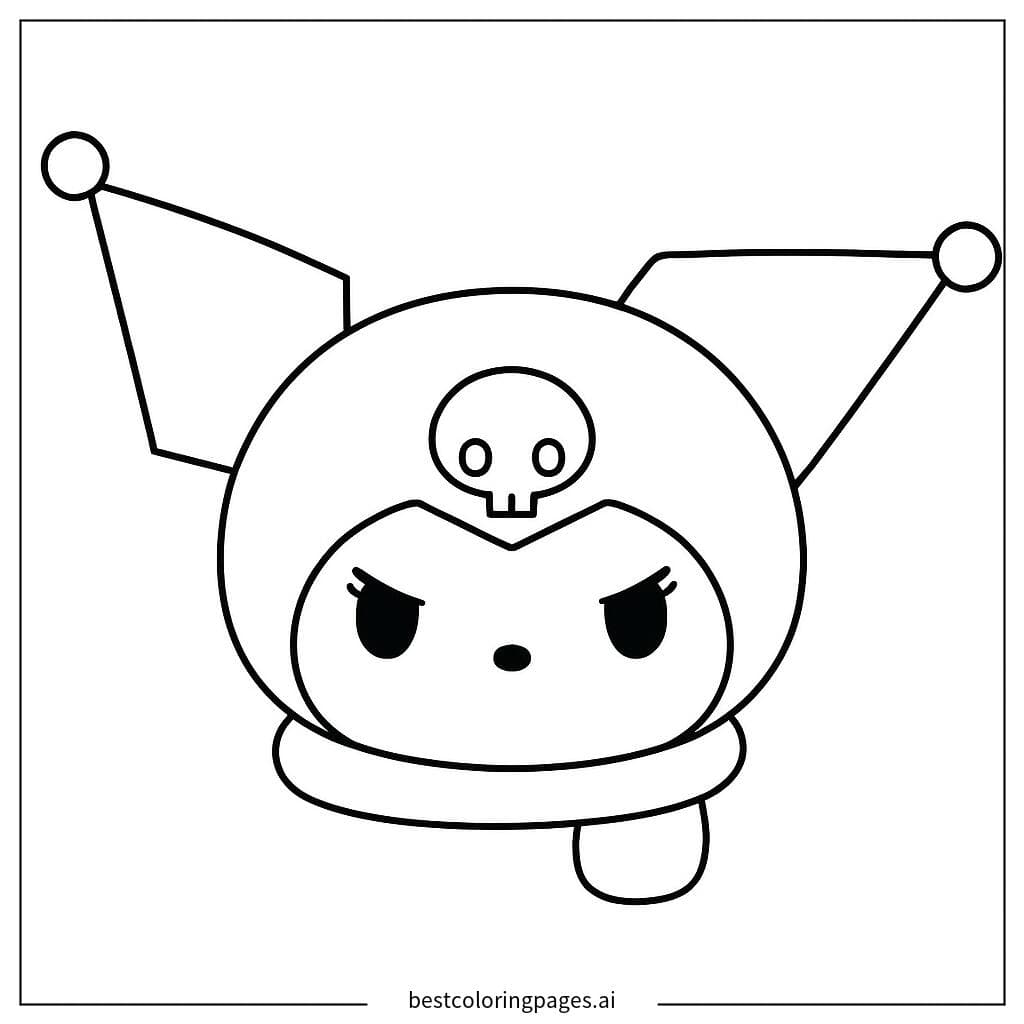 Kuromi trông rất tức giận