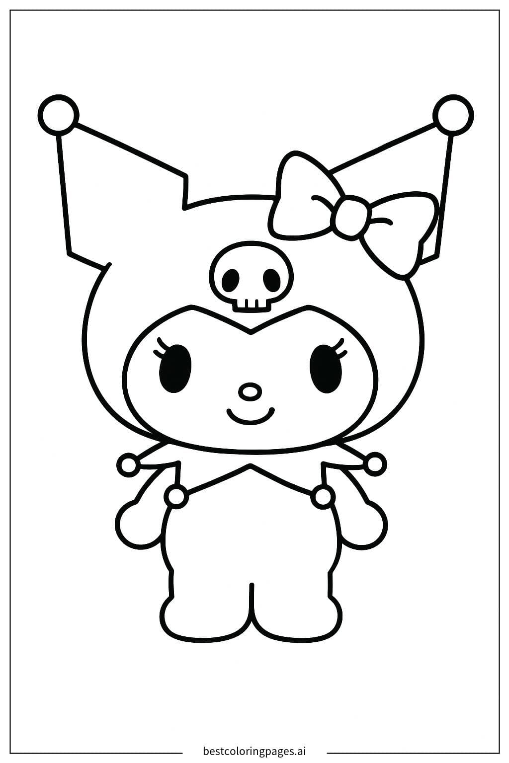 Kuromi 微笑与蝴蝶结