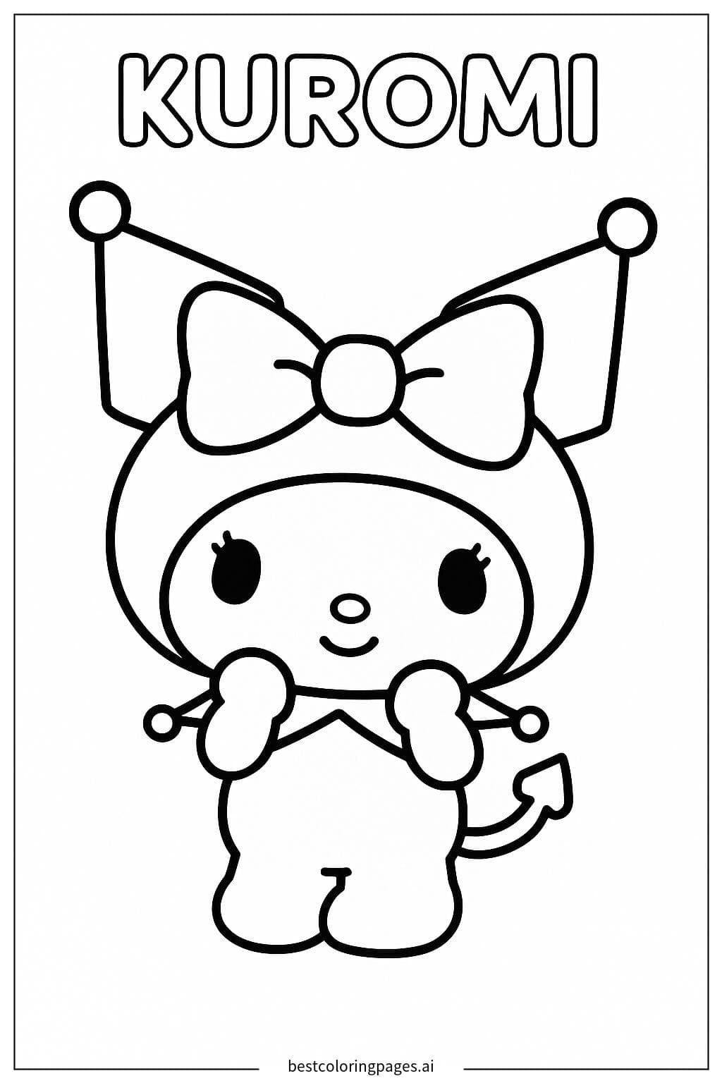 Kuromi戴蝴蝶结