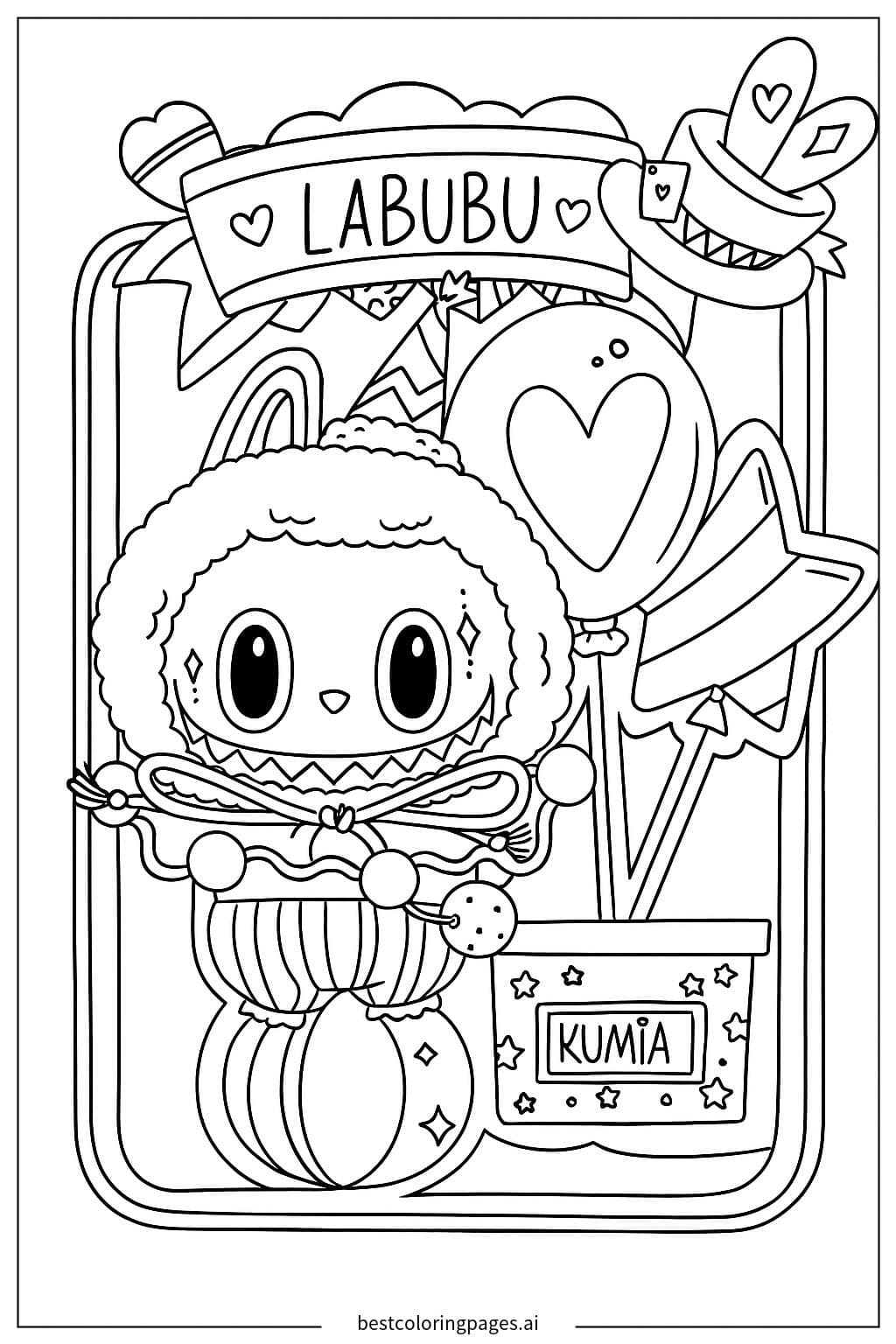 Illustration de personnage Labubu