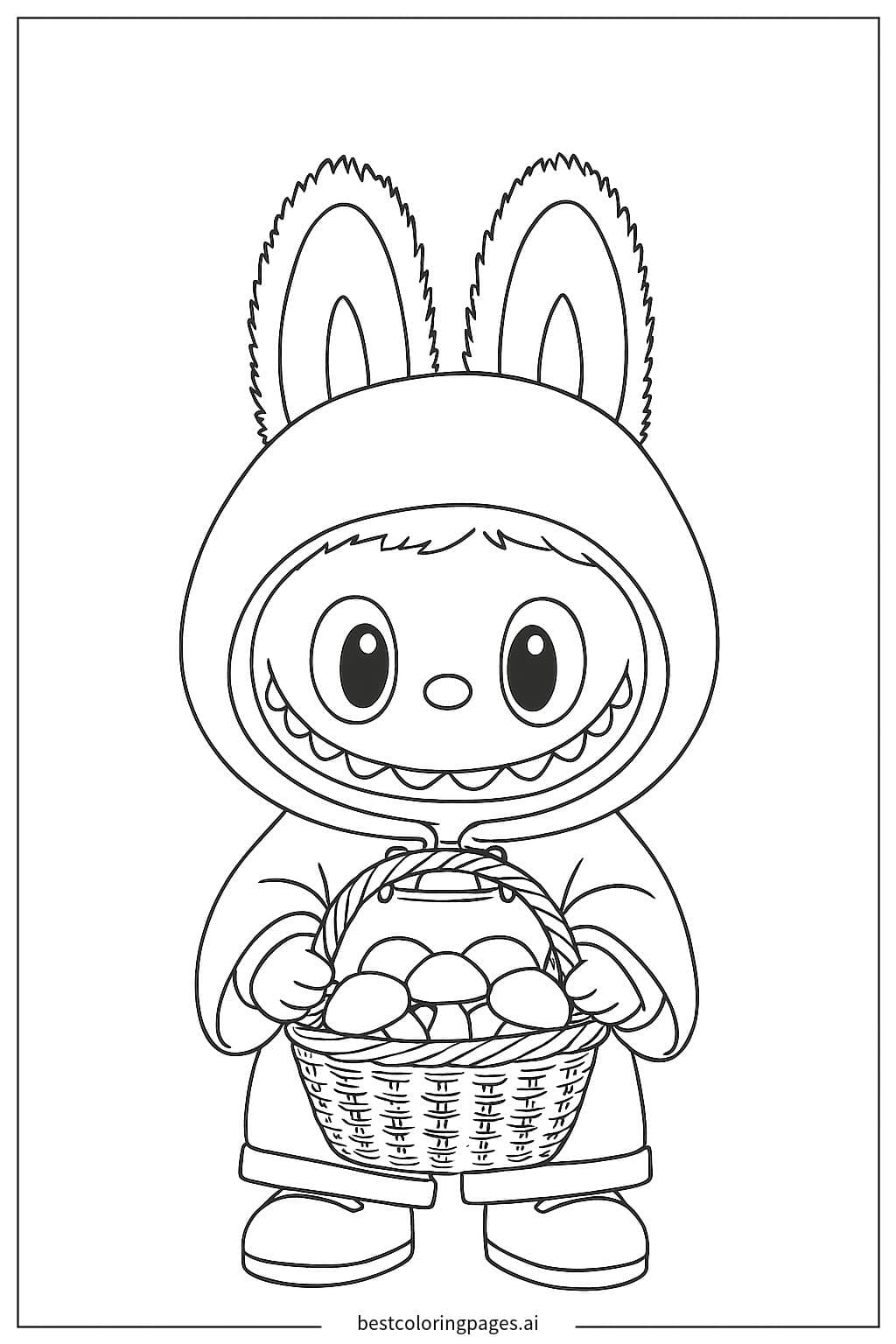 Labubu with a Basket