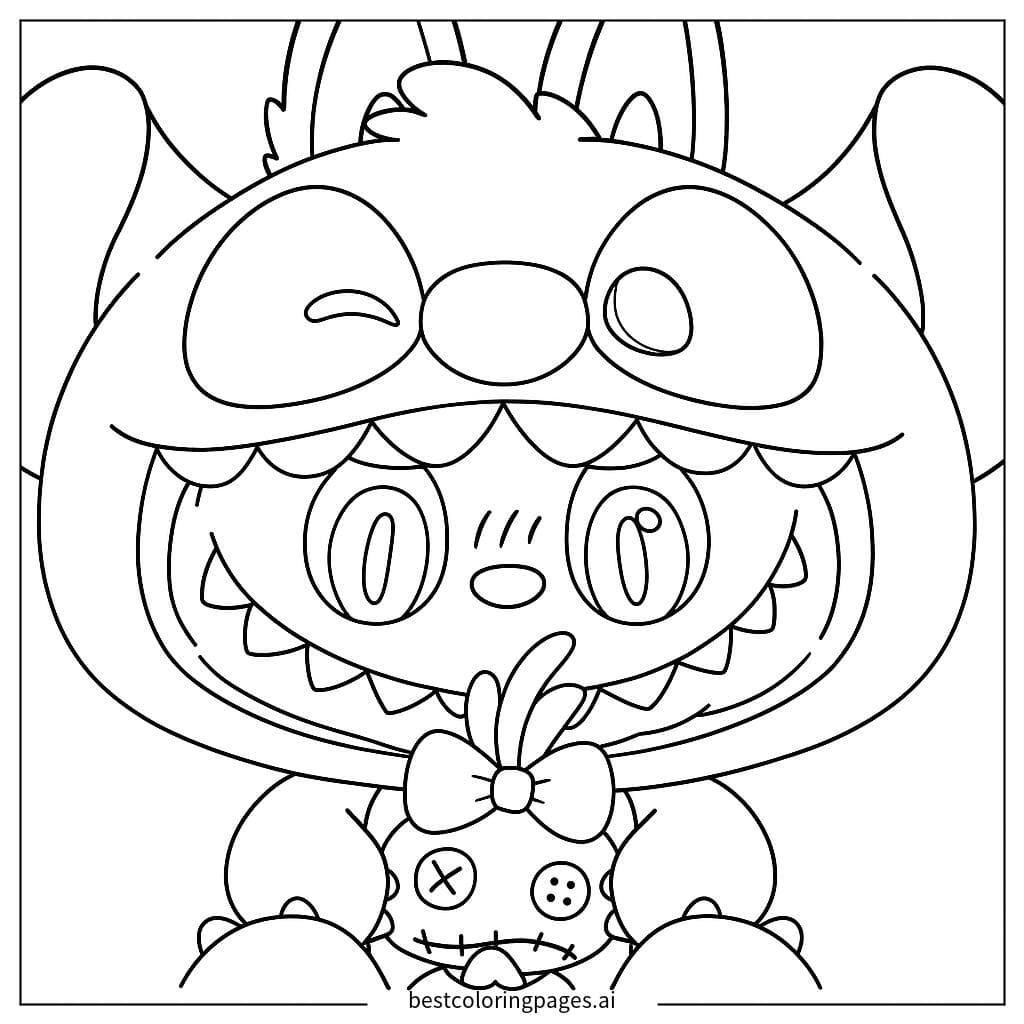 Labubu Holding a Doll