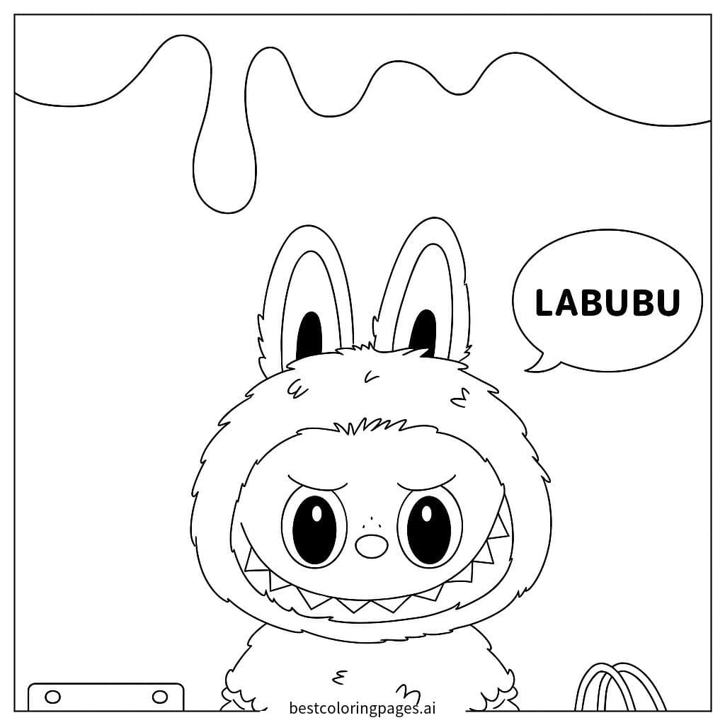 Labubu lächelt fröhlich