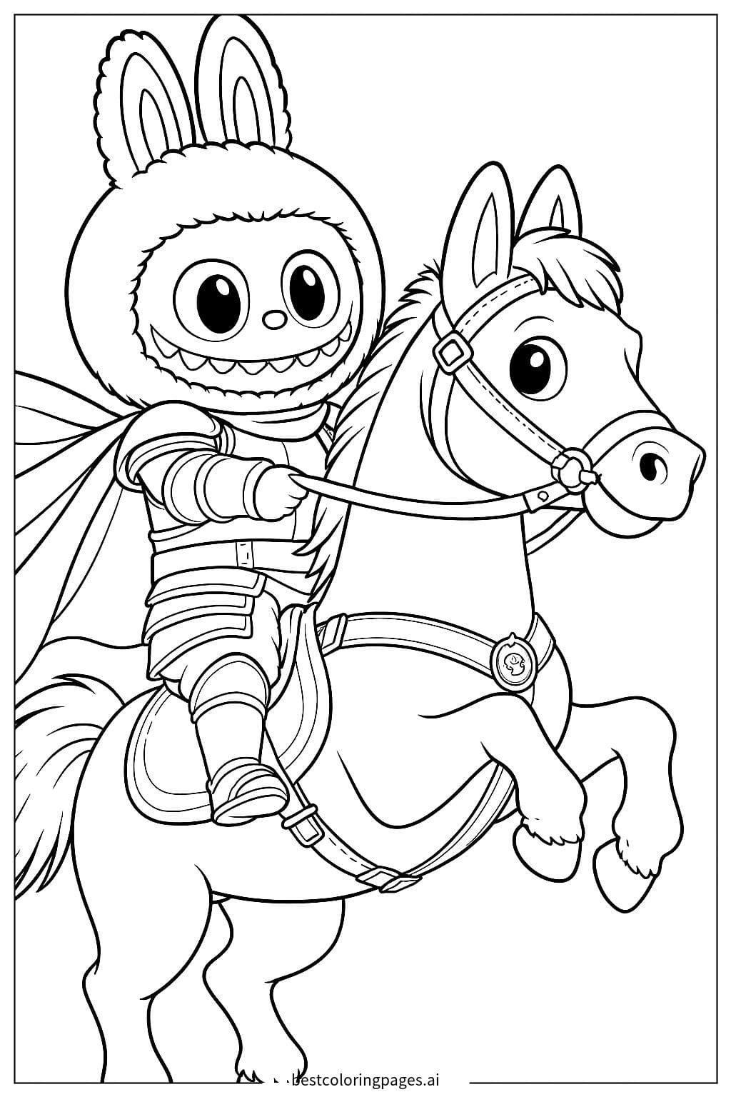 Labubu Riding a Horse