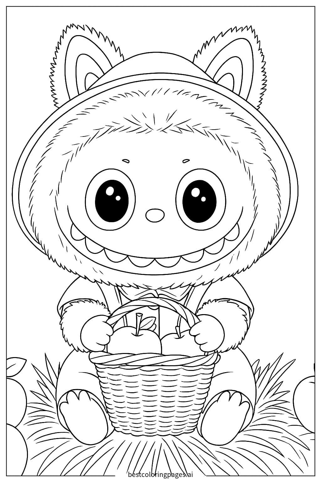 Labubu's Joyful Apple Picking Adventure