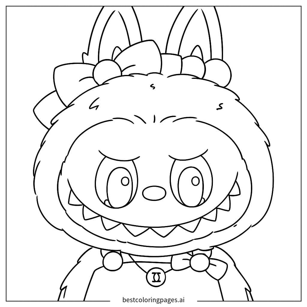 Charming Labubu with a Bow
