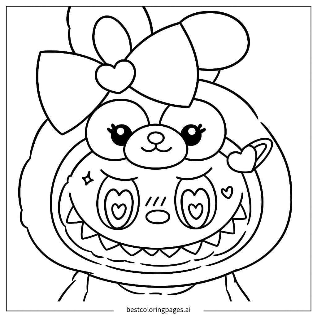 Labubu 的可愛蝴蝶結