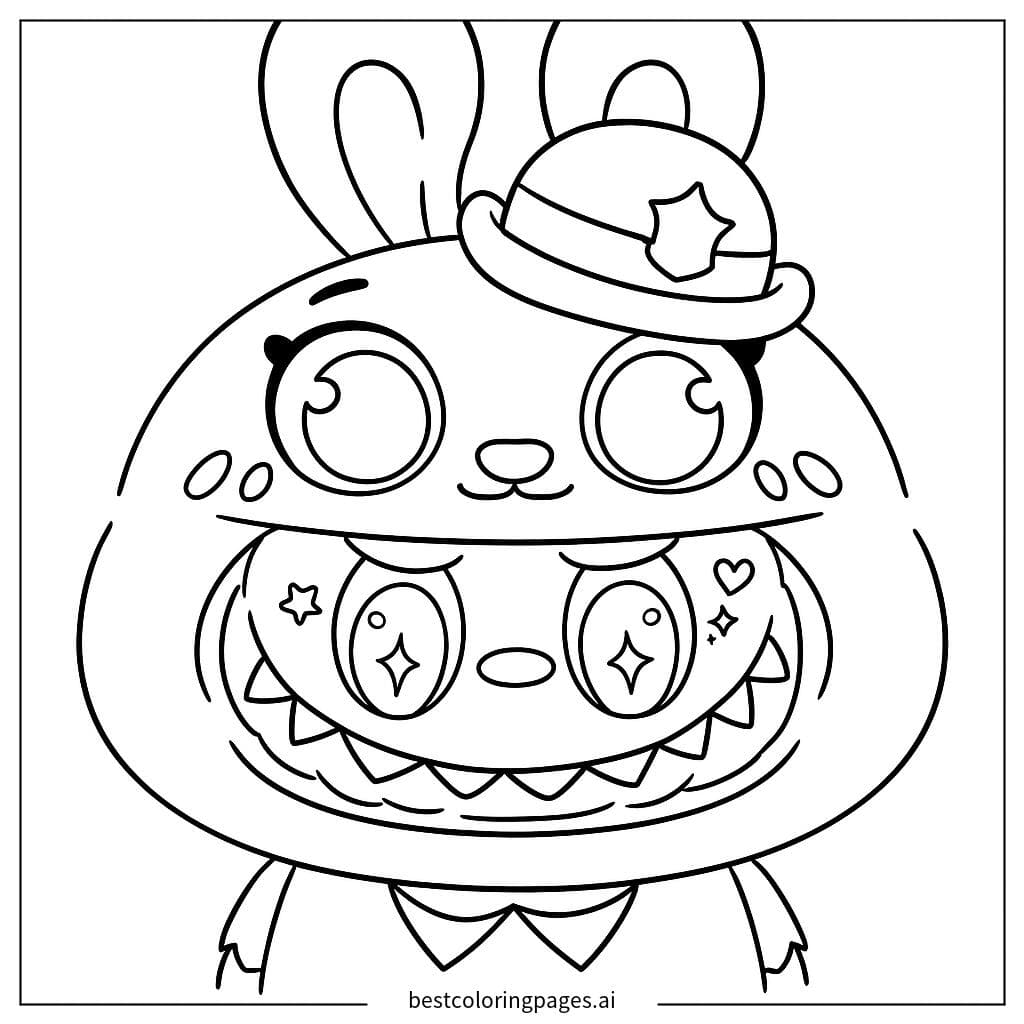 Labubu Wearing a Police Hat