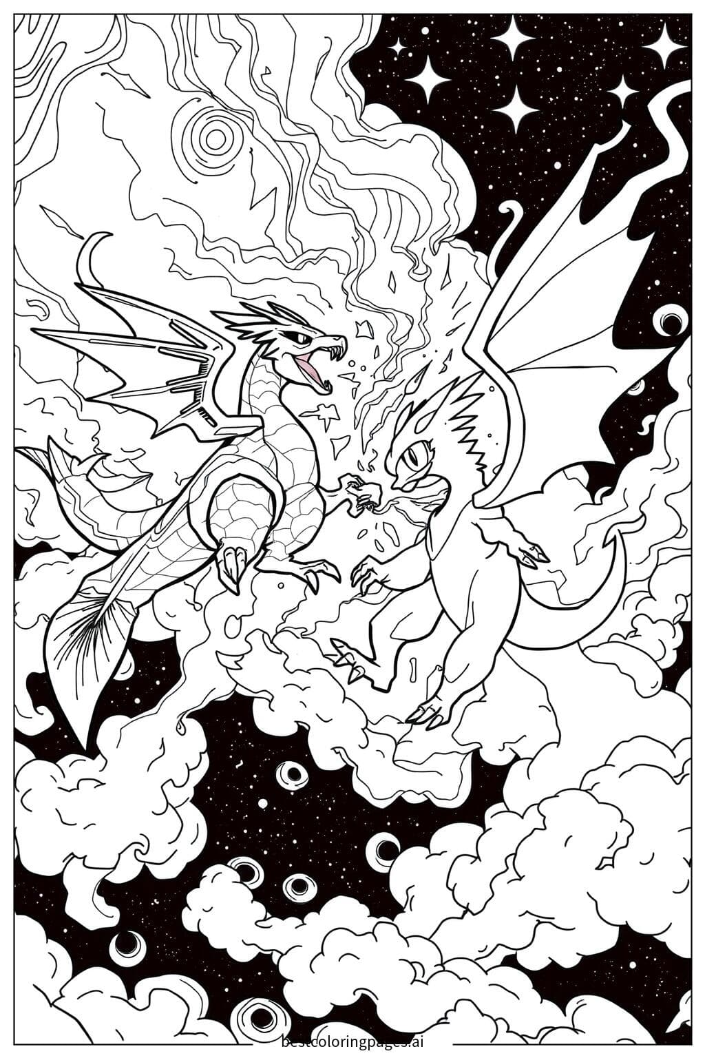 Legendary Pokémon Battle in the Sky