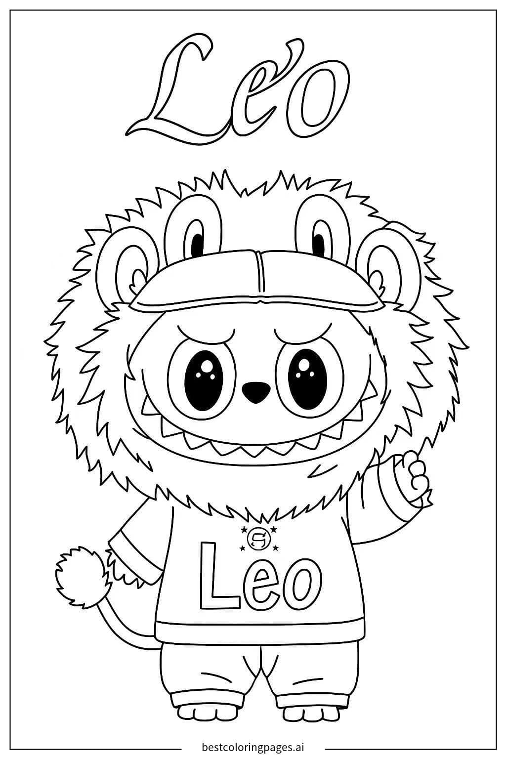 Leo in an Adorable Lion Costume