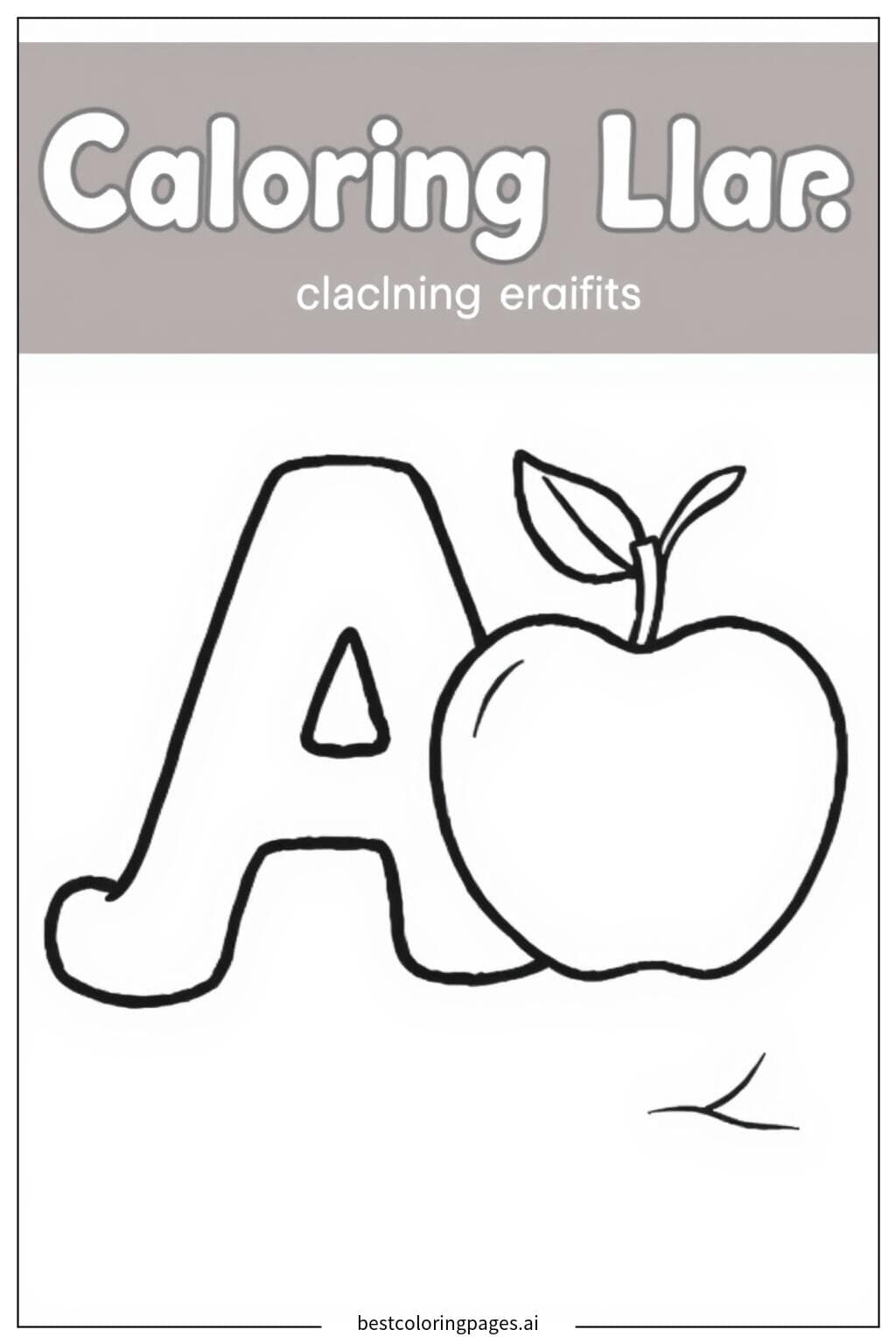 Letter A with Apple