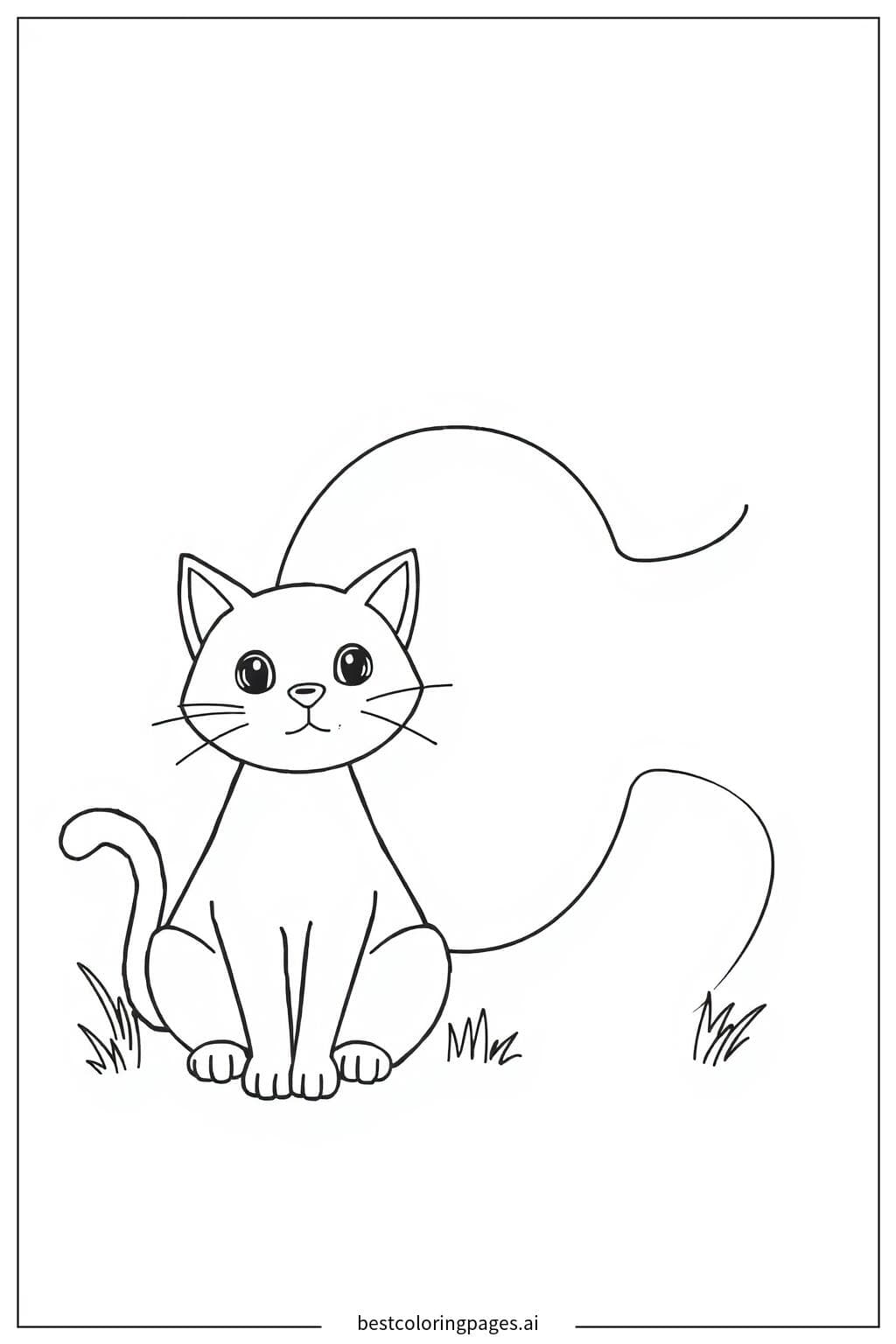 Letter 'C' with a Cat