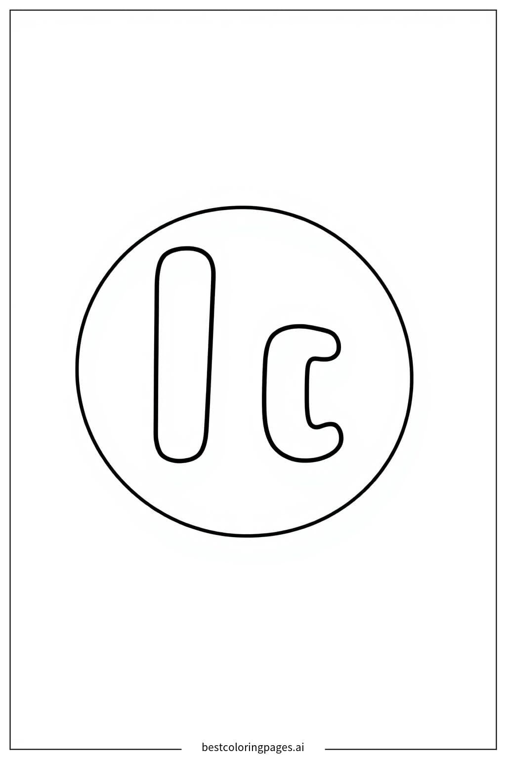 Alphabet Letter in a Bubble