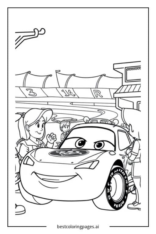 Lightning McQueen Talking to Friends