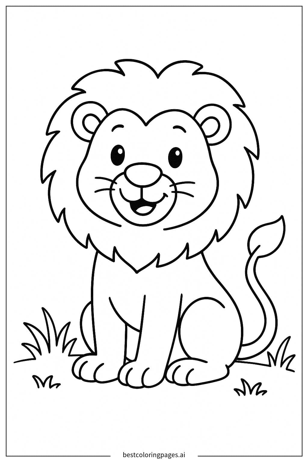 Lion with a Swishing Tail