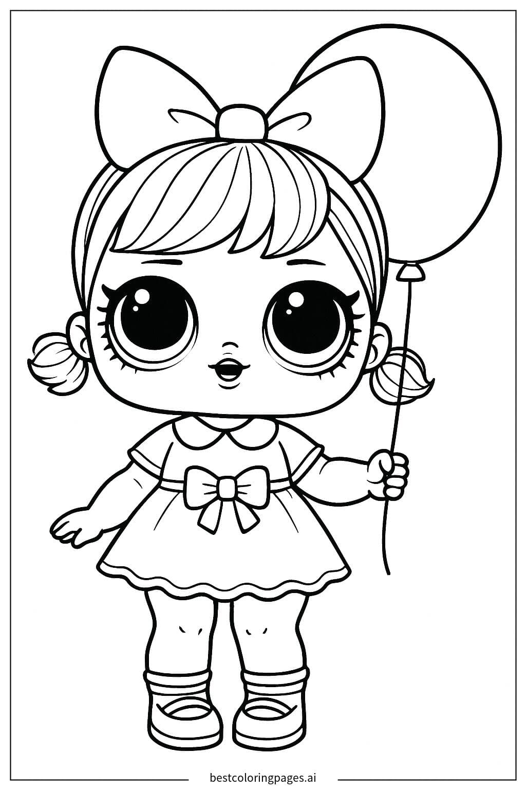 ตุ๊กตา LOL ถือบอลลูน