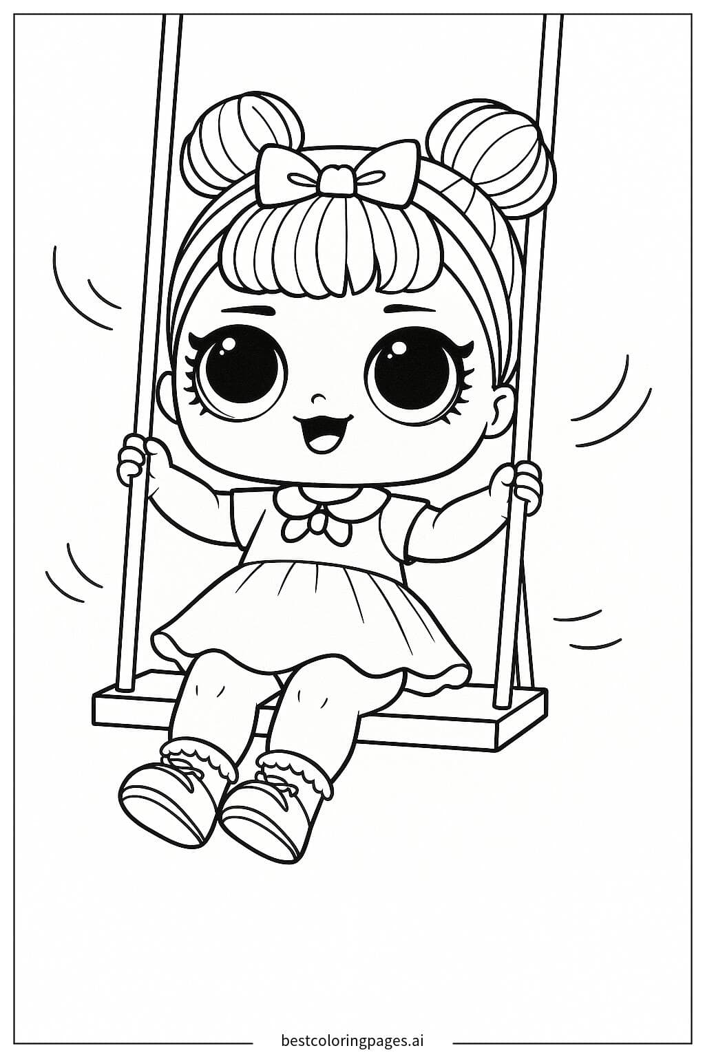 ตุ๊กตา LOL บนชิงช้า
