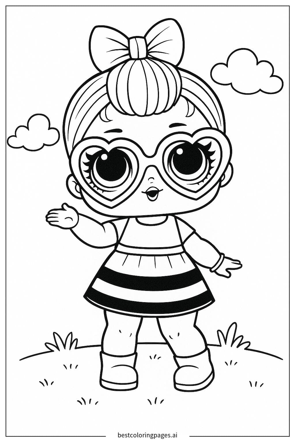 ตุ๊กตา LOL ใส่แว่นกันแดด