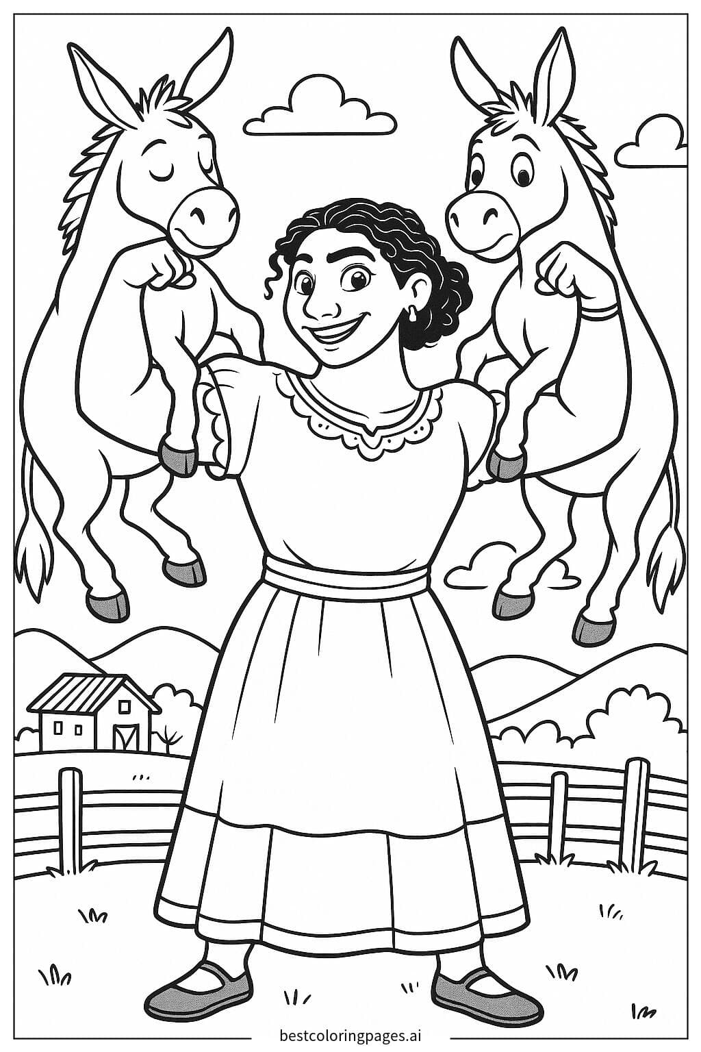 Luisa Lifting Donkeys