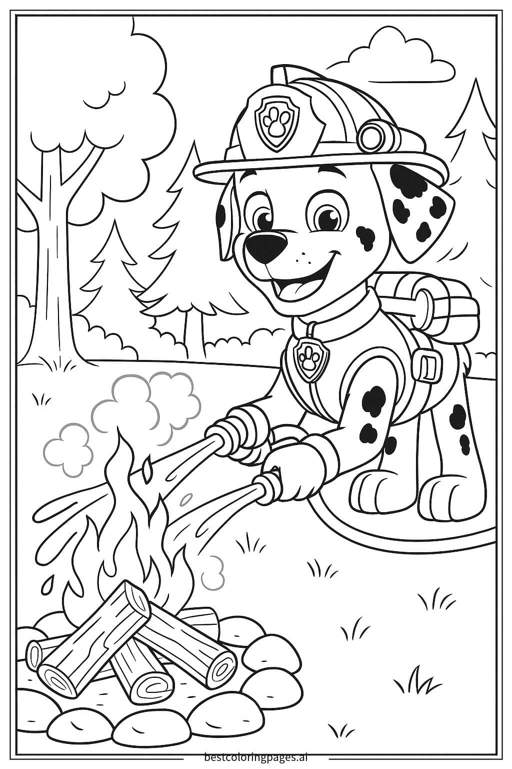 Marshall Tackles a Campfire Rescue