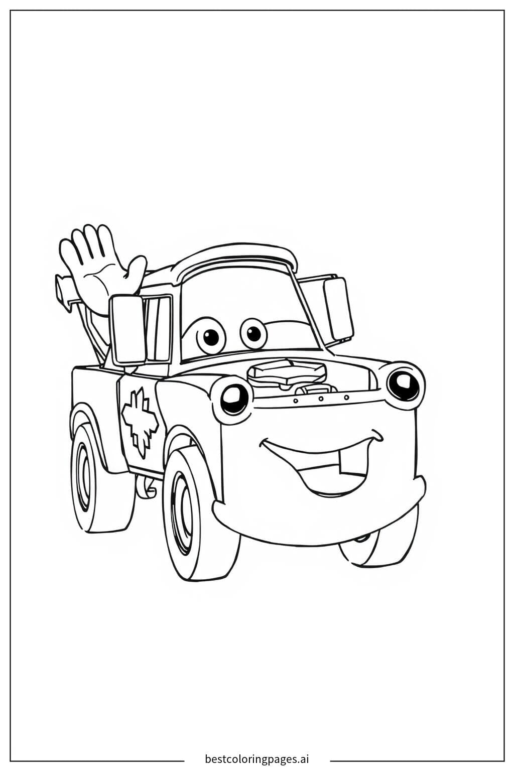 Mater Waving with a Smile