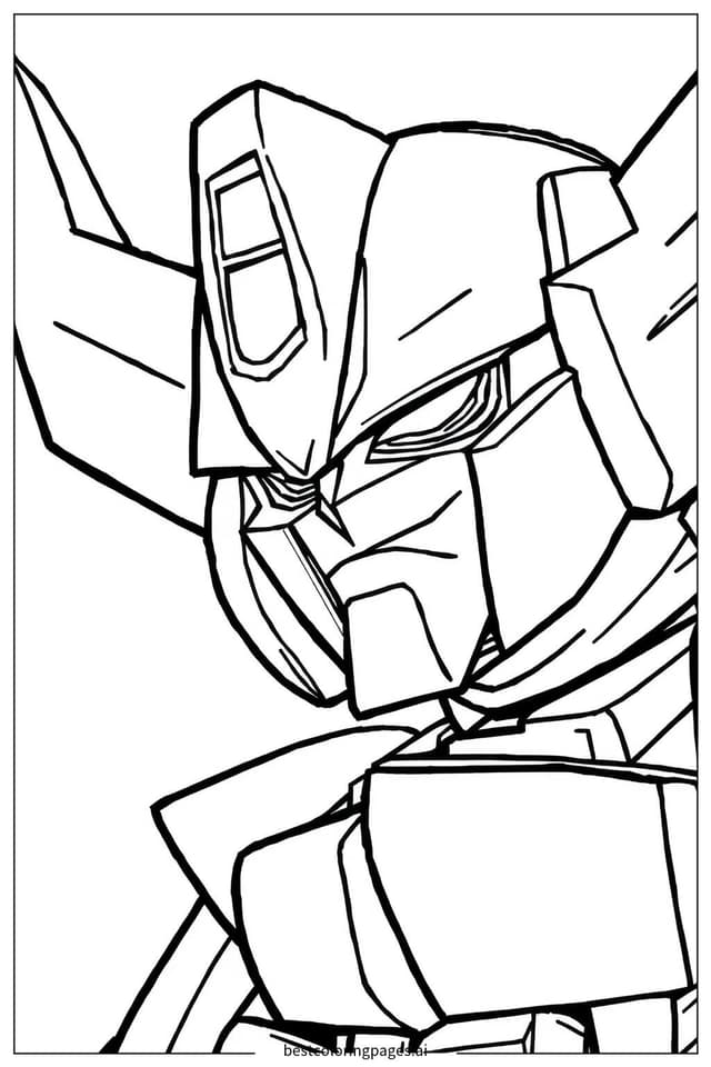 Desenhos de Megatron Sorrindo Maliciosamente para Colorir