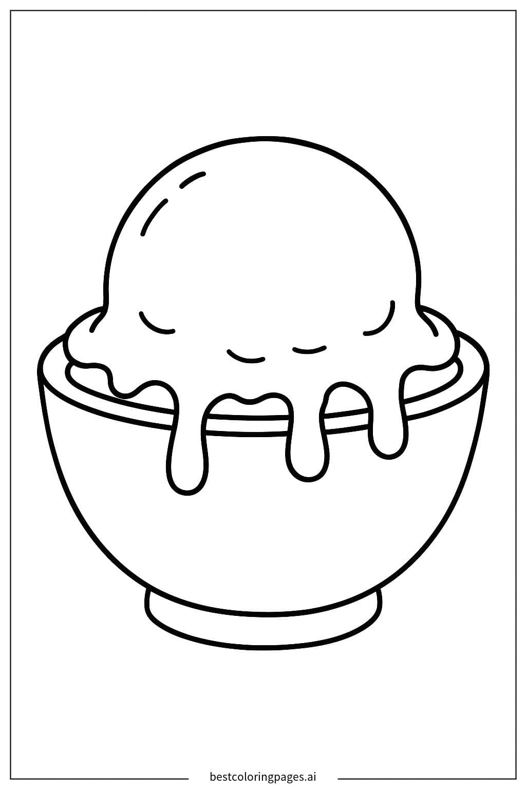 Melting Ice Cream in a Bowl