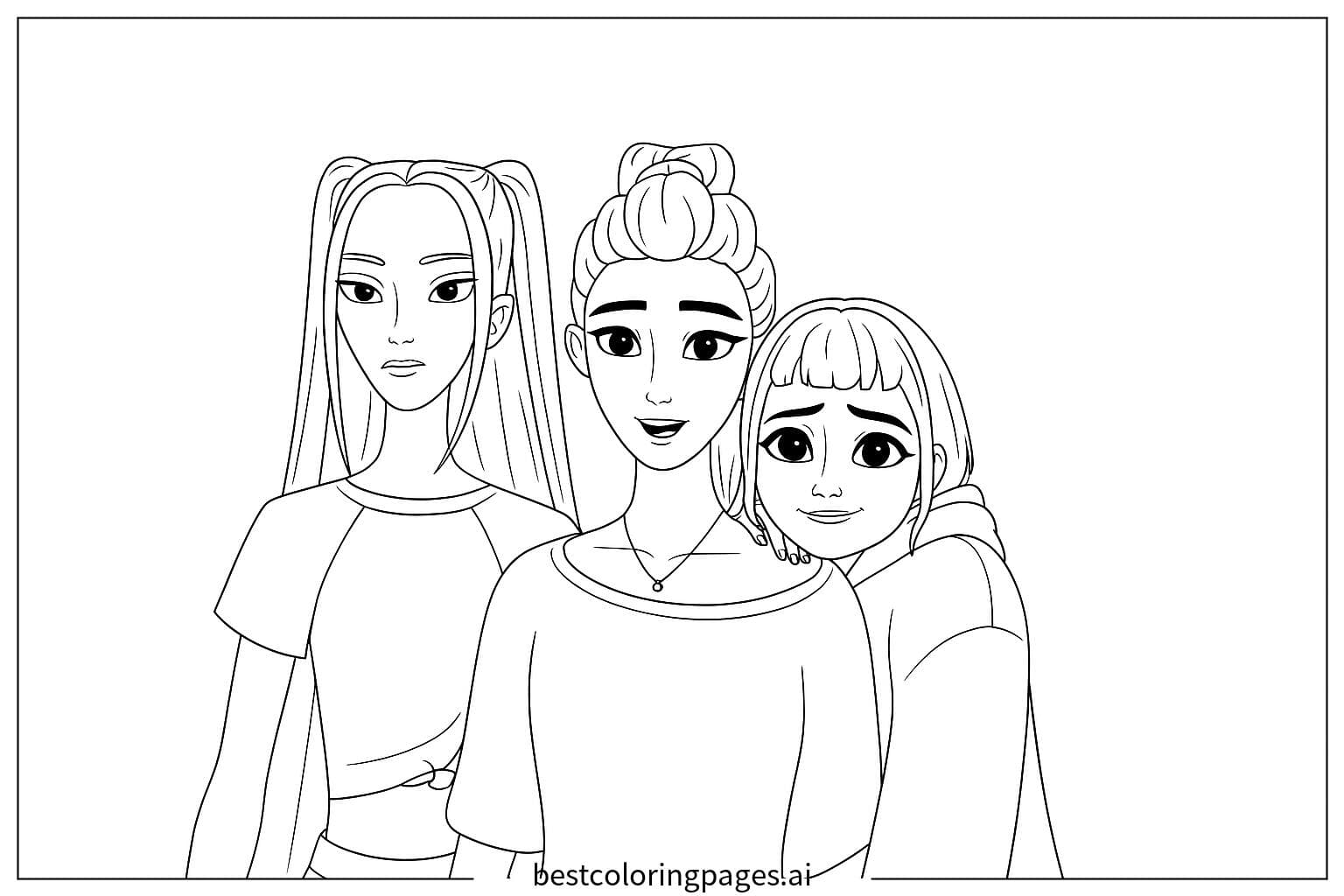 Mira Las tres chicas K-pop