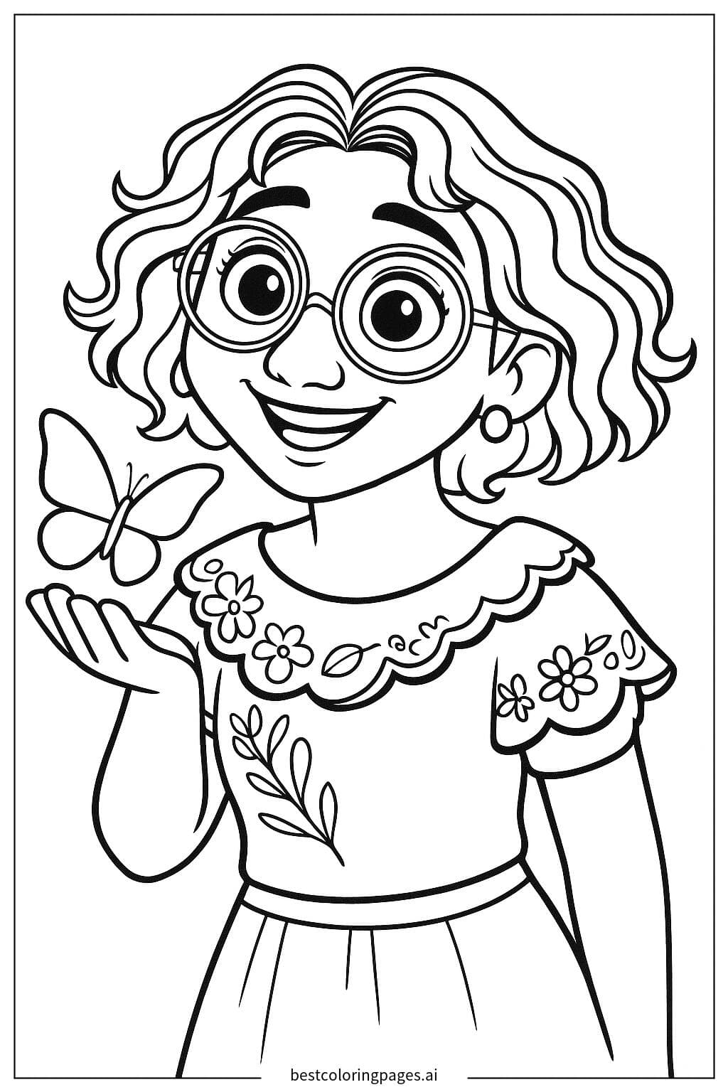 Mirabel and Her Butterfly Friend
