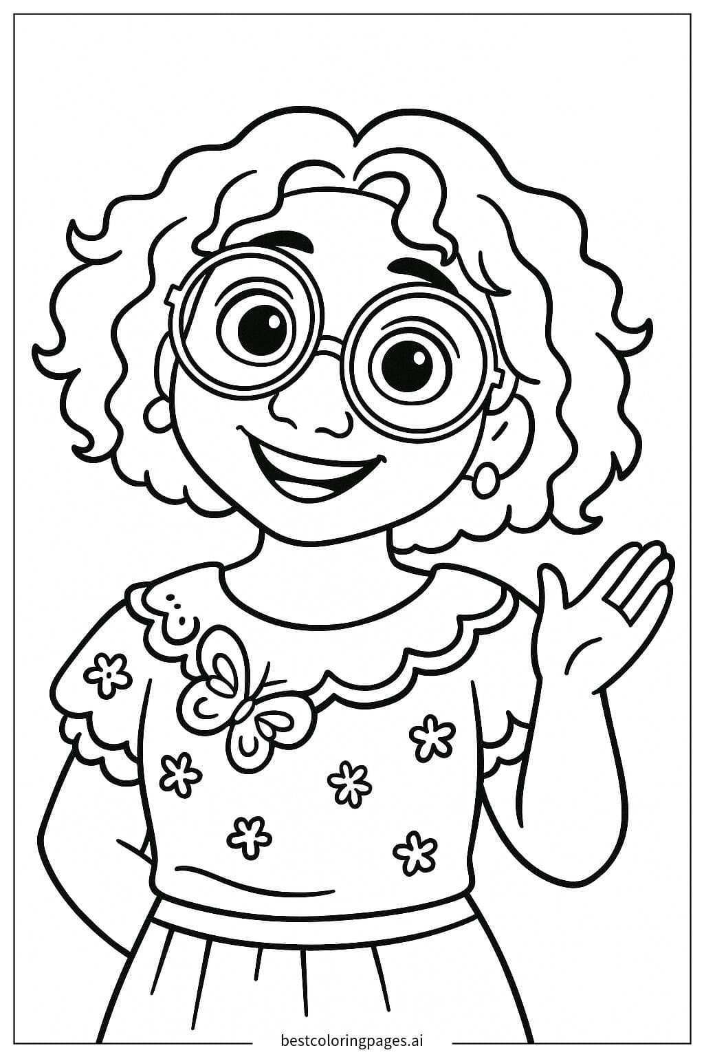 Mirabel from Encanto with Glasses