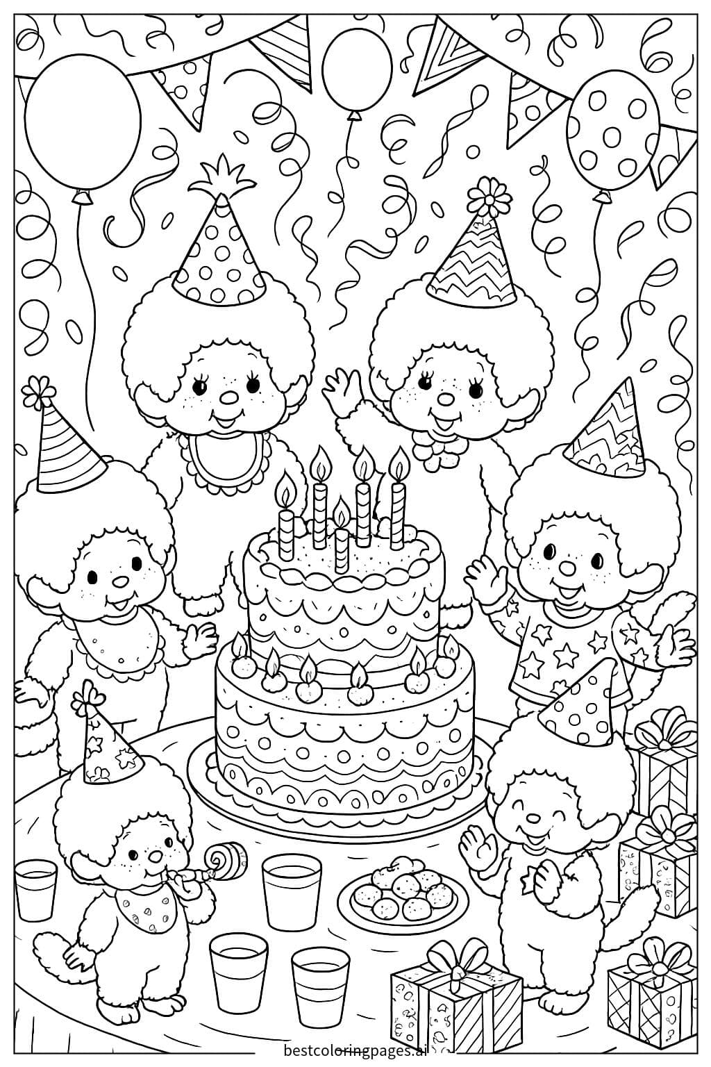 Monchhichi Birthday Party Celebration
