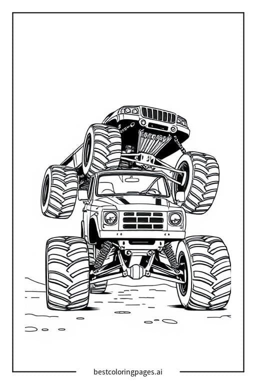 Monster Truck on Flat Ground