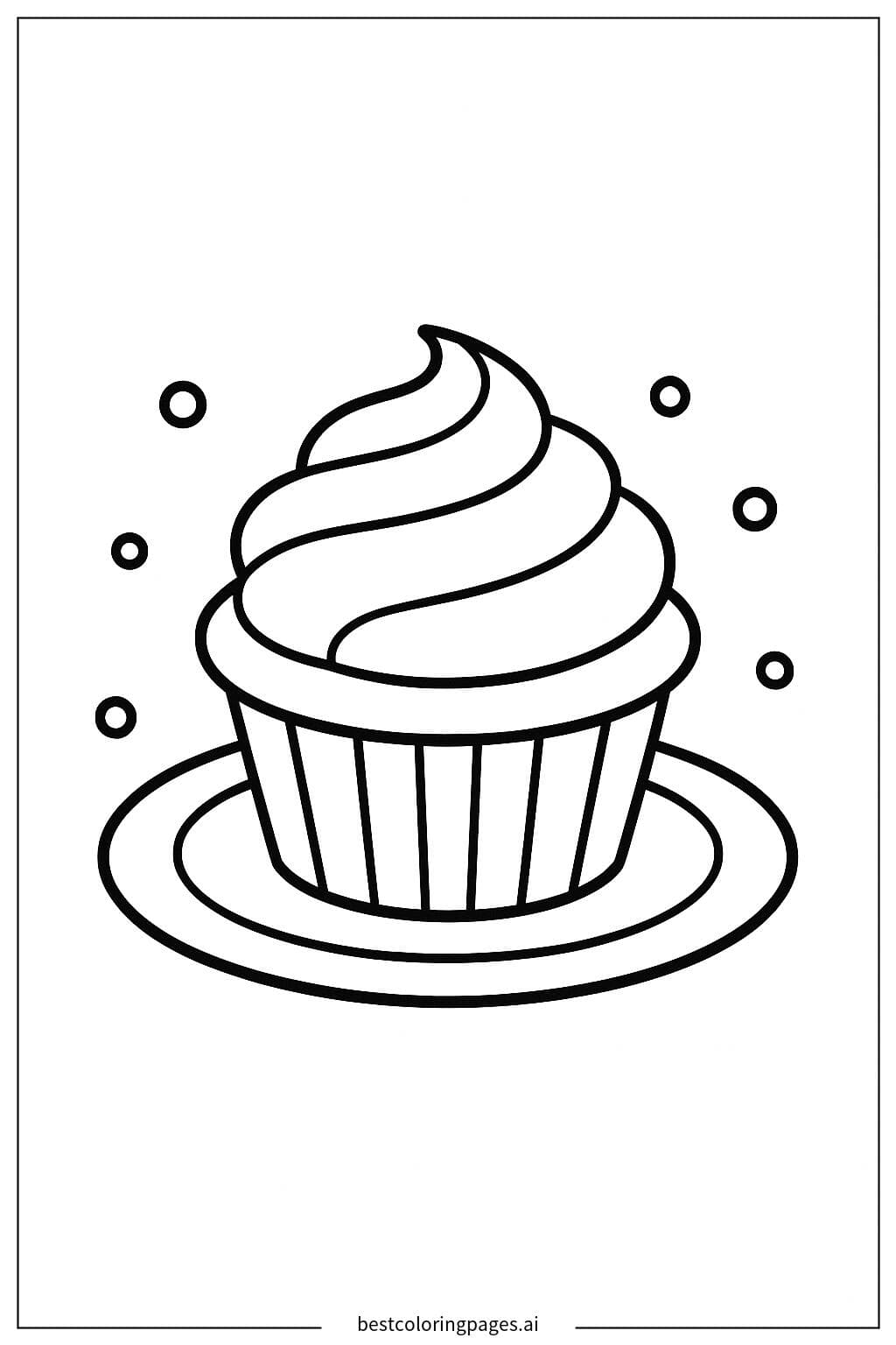 Muffin su un piatto