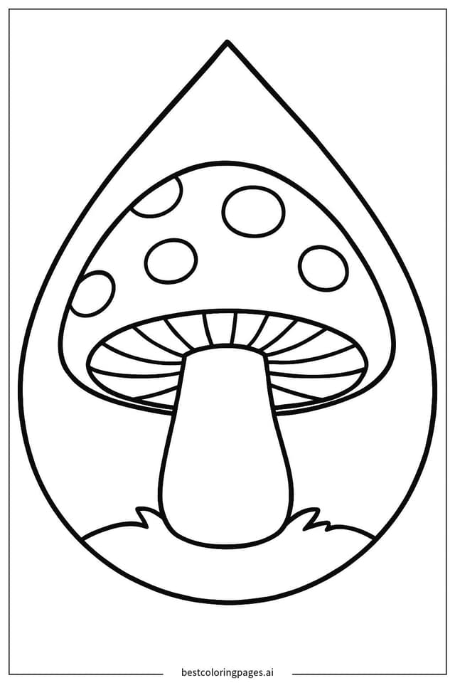 Dibujos de Seta en una gota de lluvia para Colorear