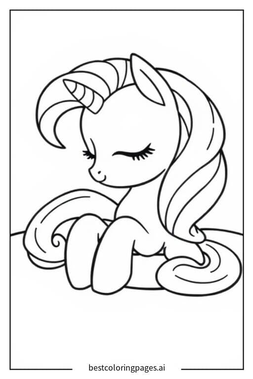 My Little Pony Sleeping Peacefully