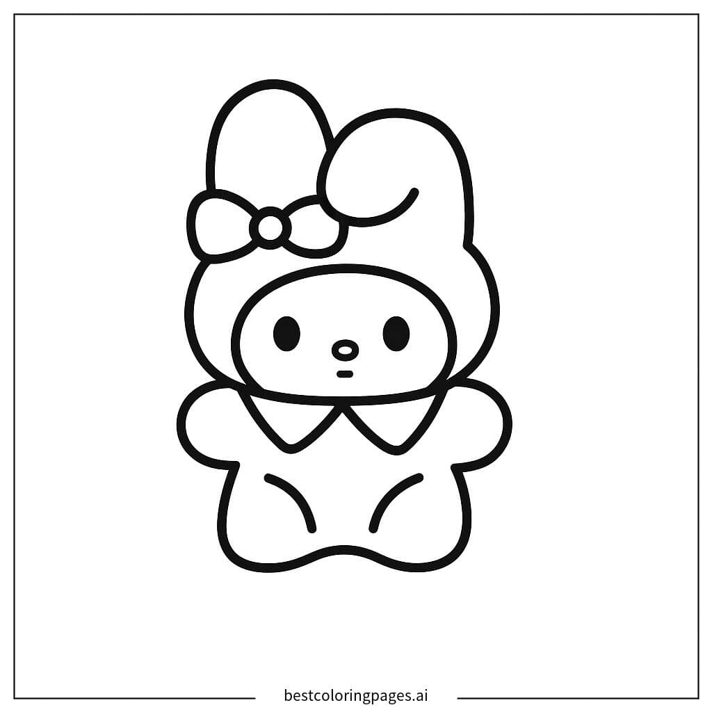 My Melody Sentada-1