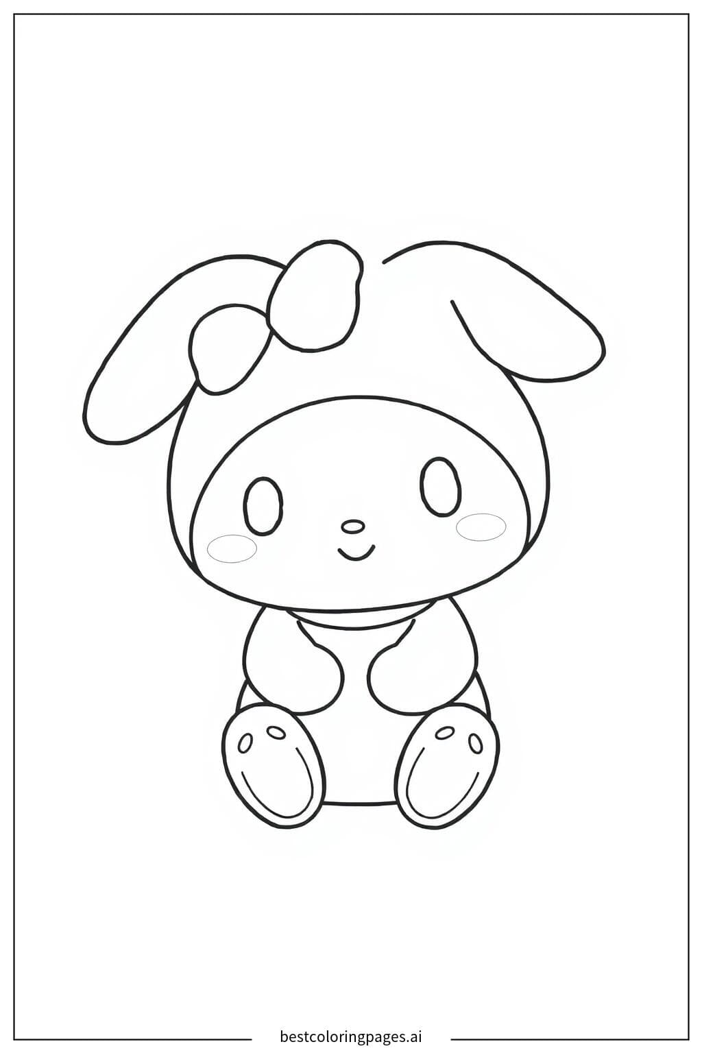 My Melody Sitting