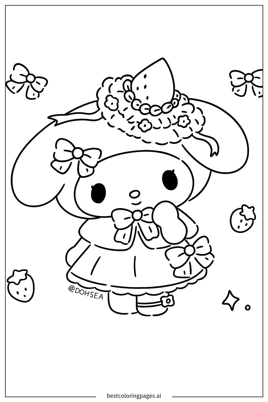 My Melody dengan Pita-Pita