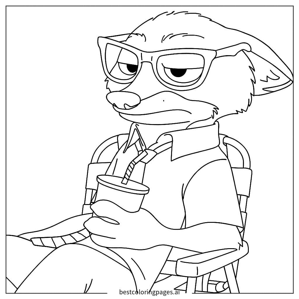 Nick Wilde Relajándose