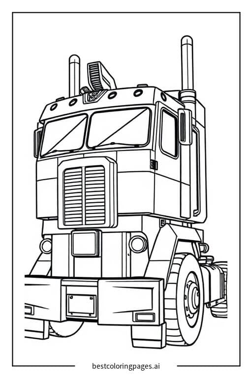 Optimus Prime dalam Mode Truk