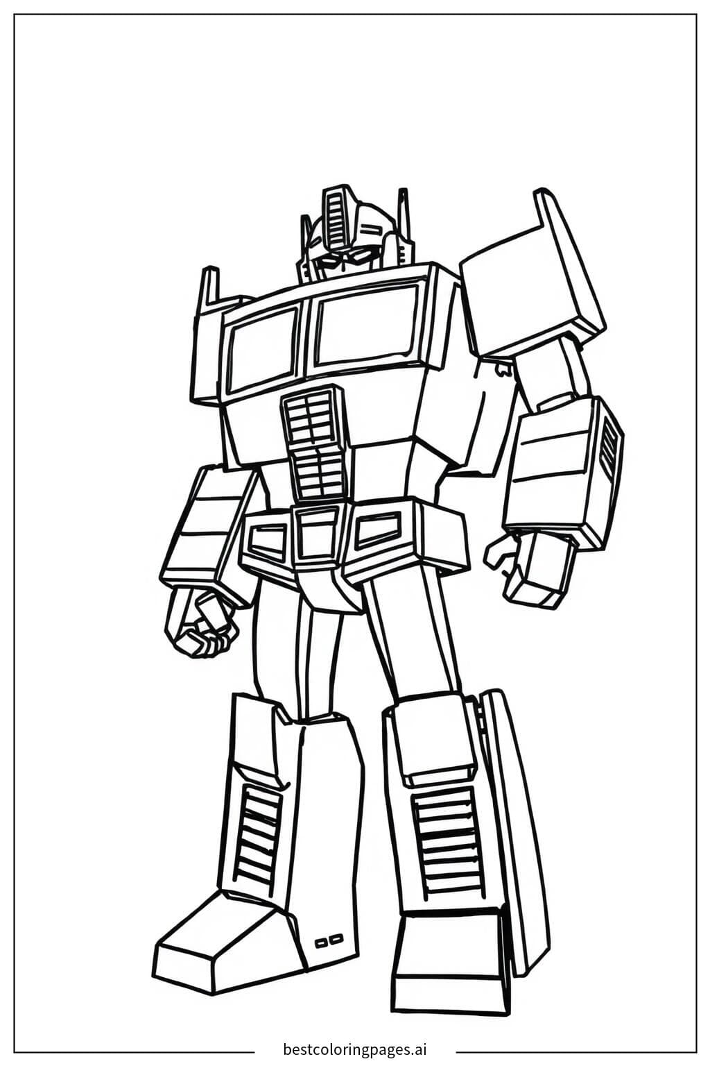 Phác Thảo Đơn Giản Optimus Prime