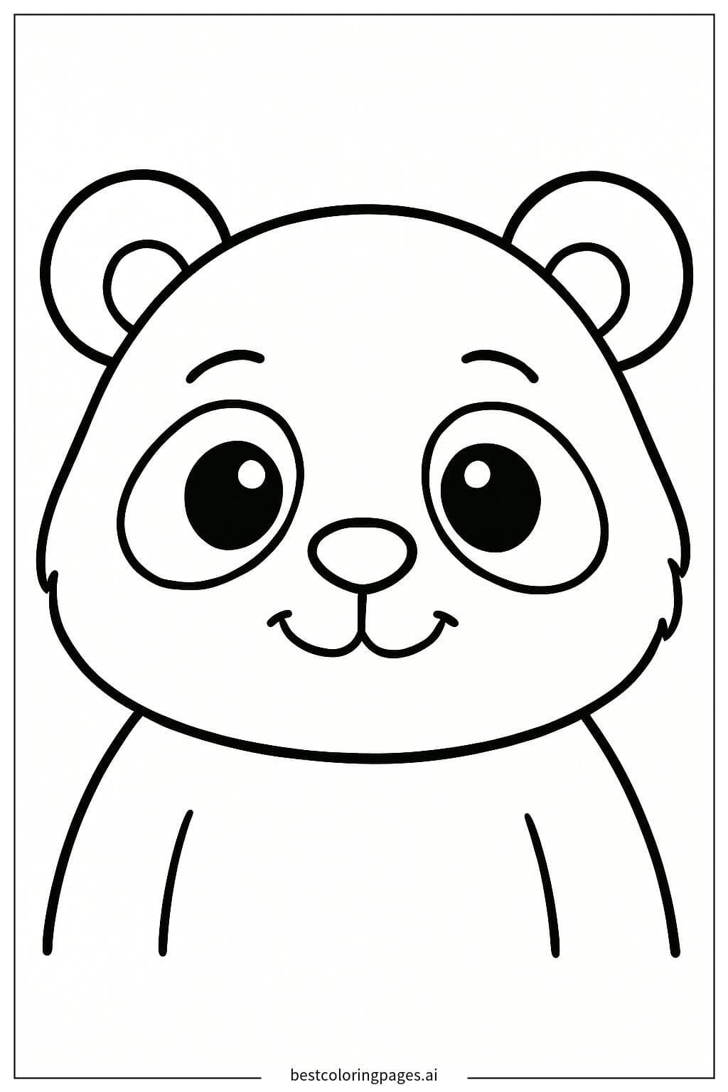 Close-Up of a Panda Face