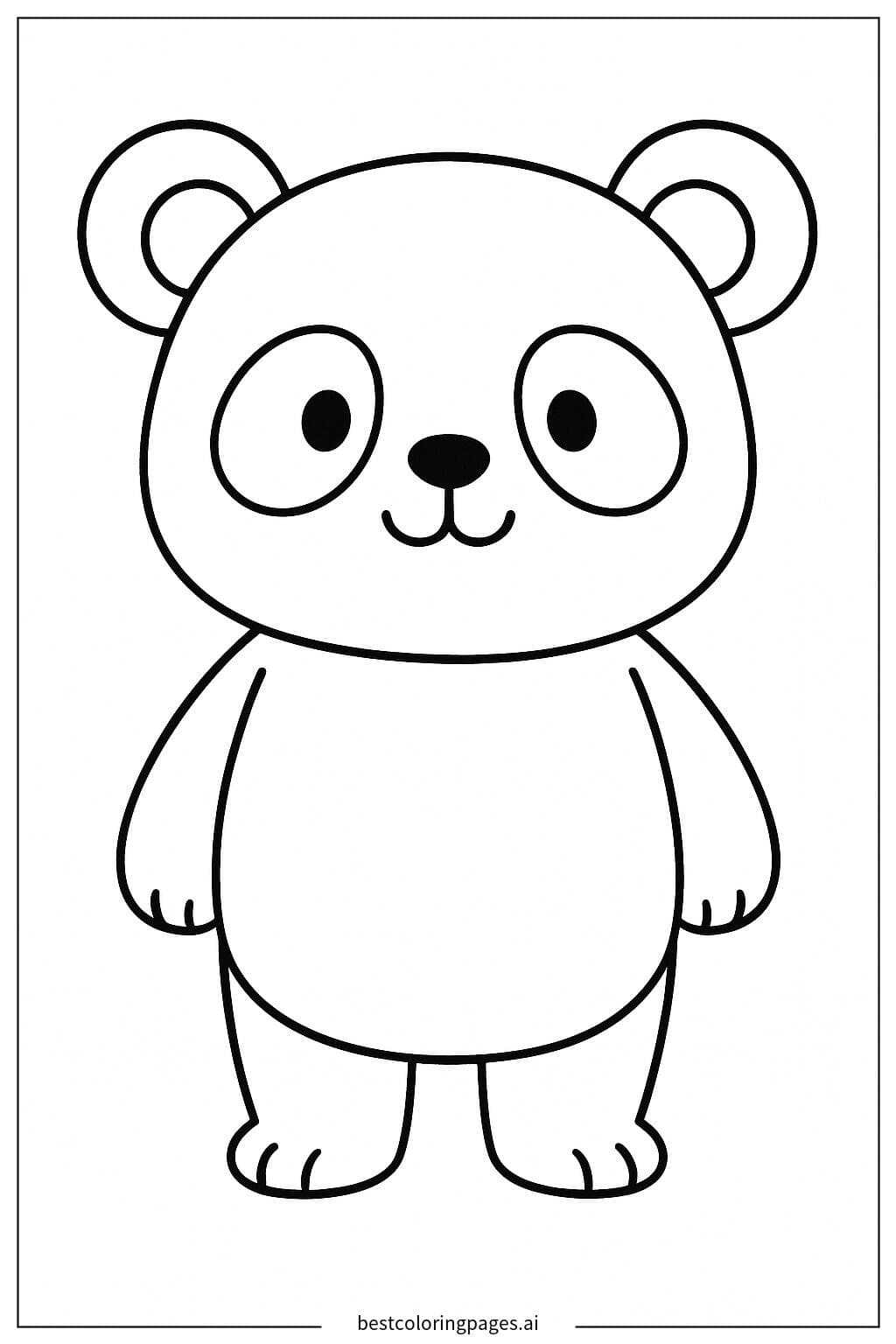 Adorable Panda Standing