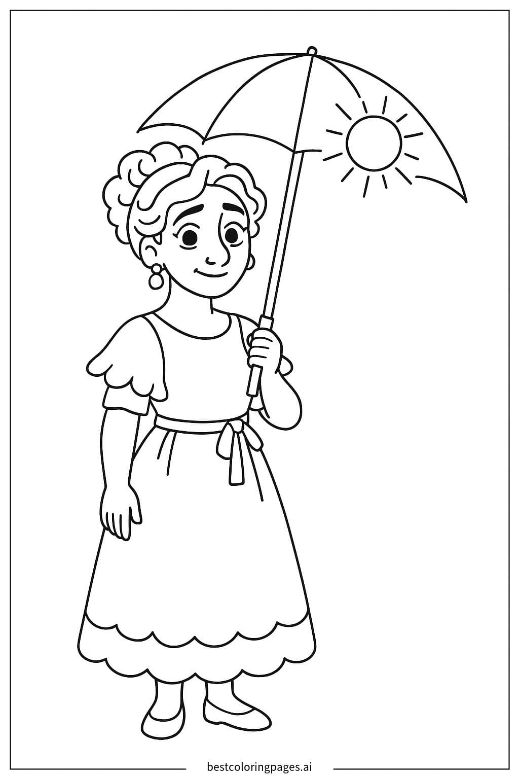 Pepa with Sun Umbrella from Encanto