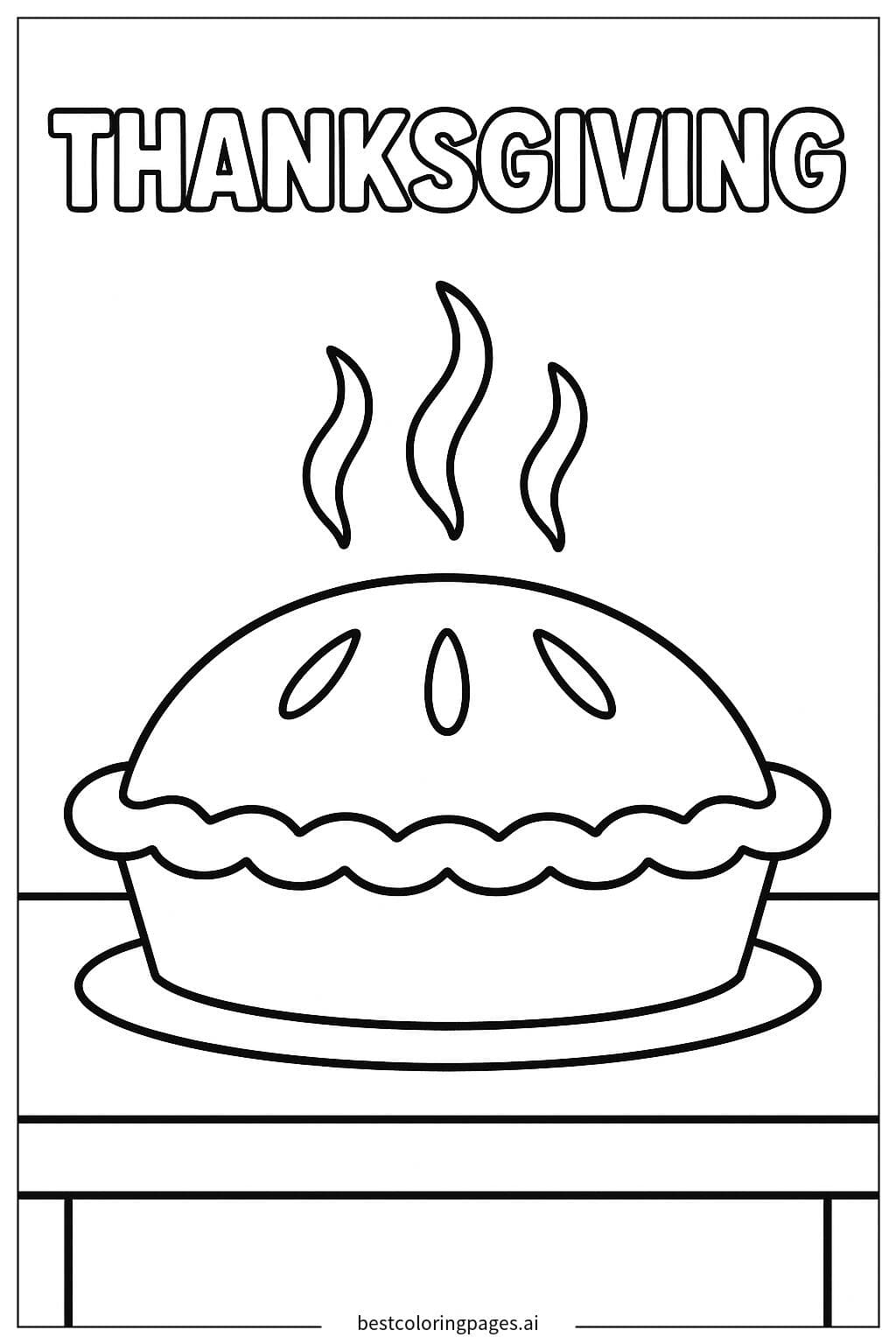 Kuchen mit aufsteigendem Dampf