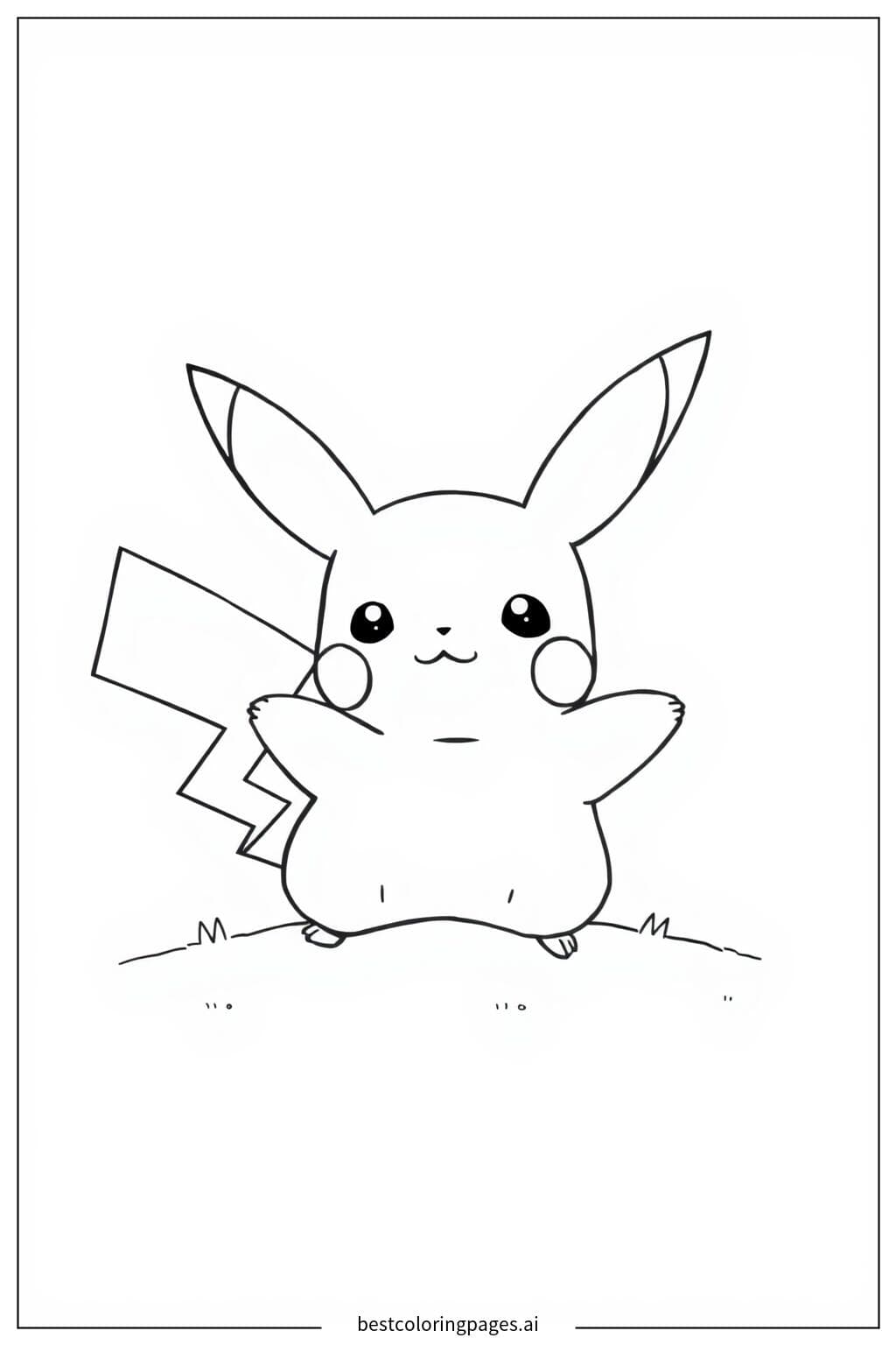 Pikachu Enjoying the Sun