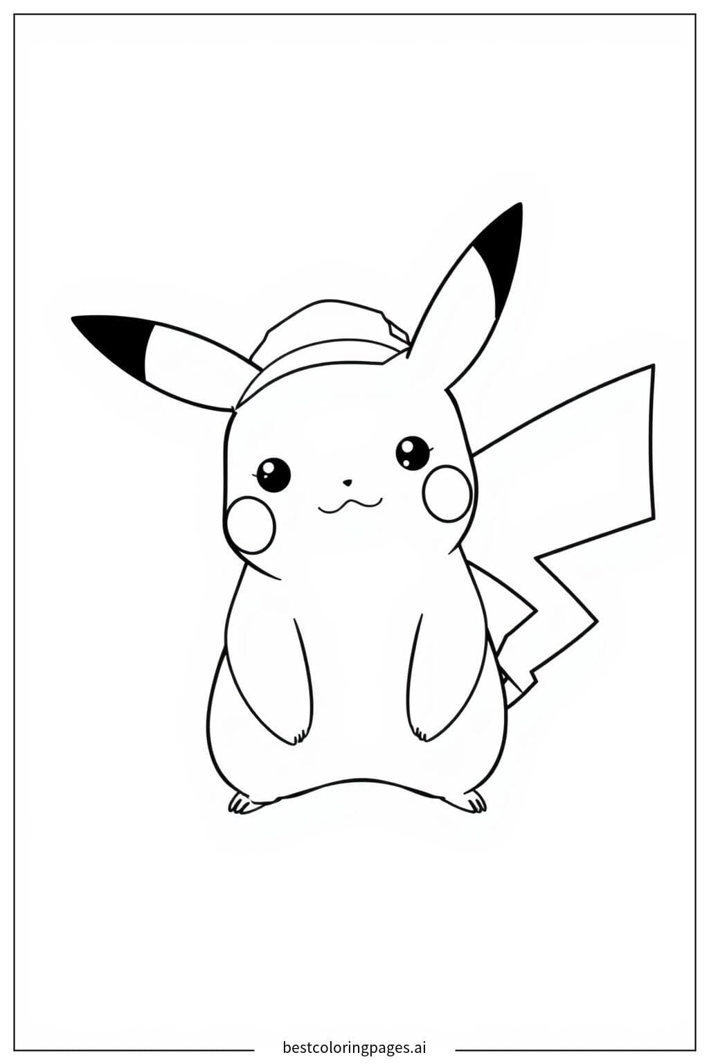 Pikachu with a Cute Hat