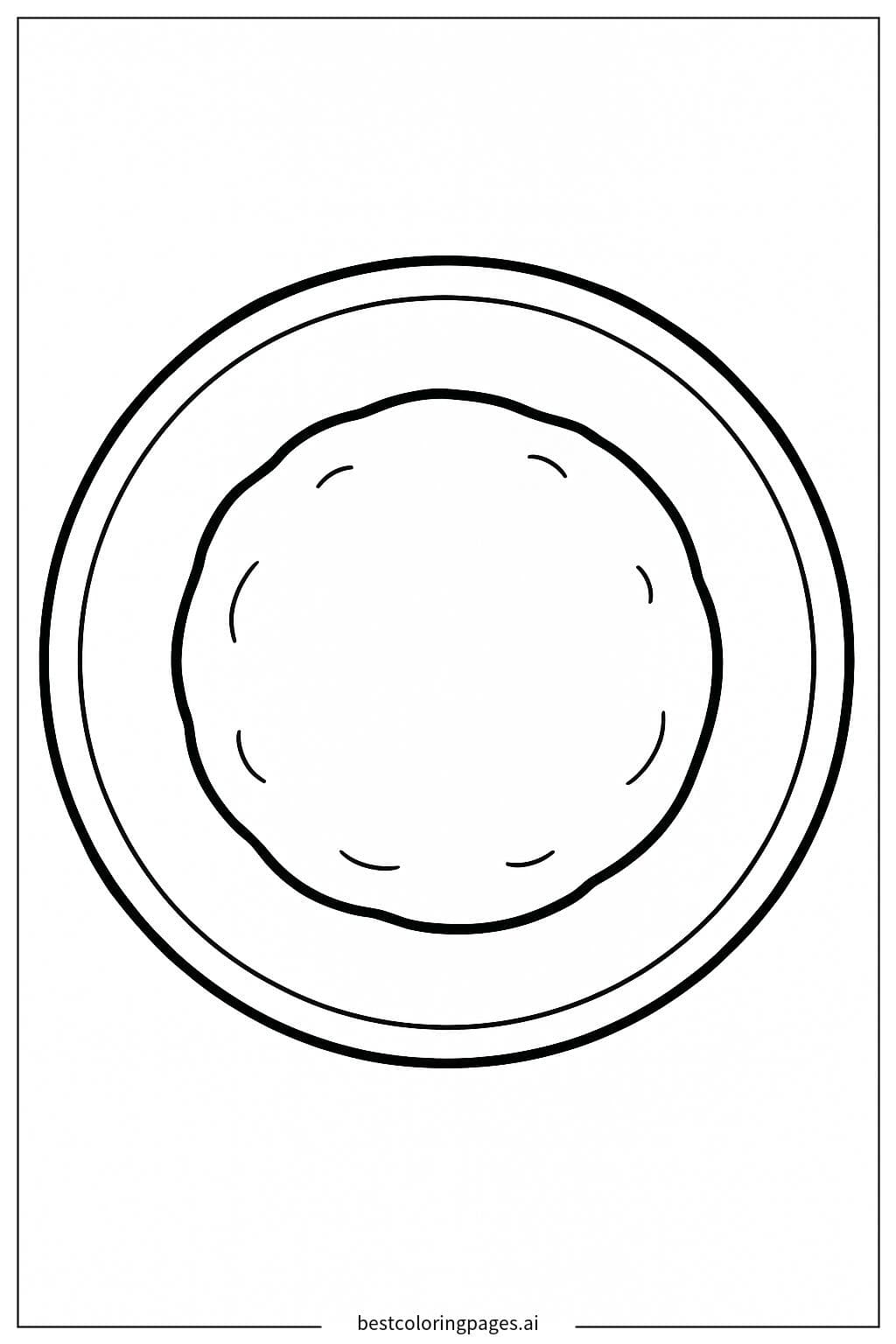 プレートの上のプレーンクッキー