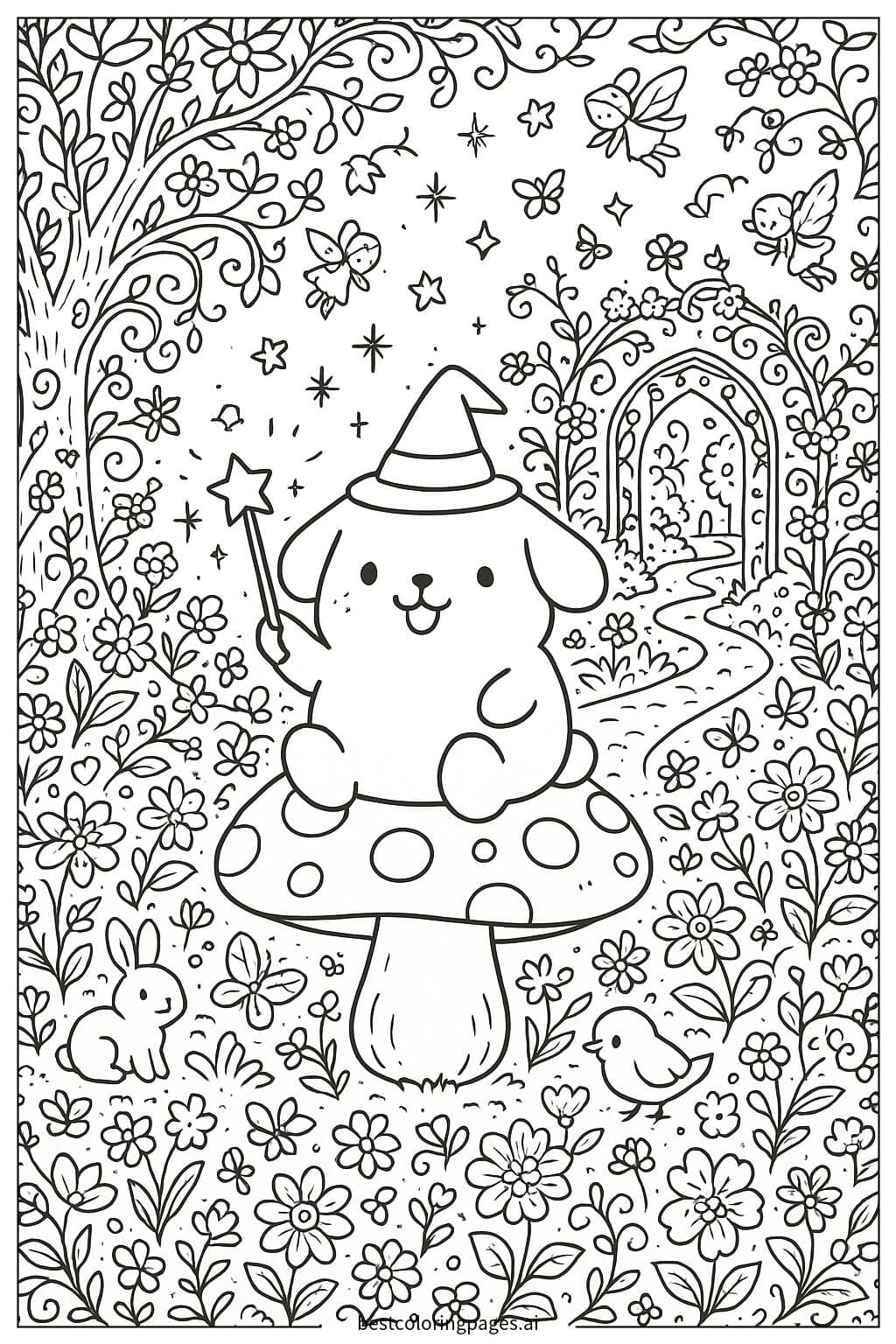 Pom Pom Purin in a Magical Garden